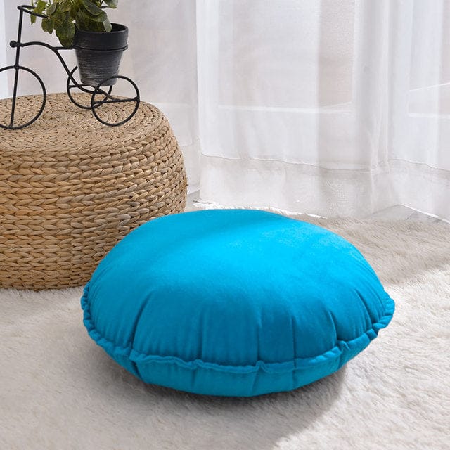 Hand Knotted 45x45cm Round Home Cushion Pillow Cover