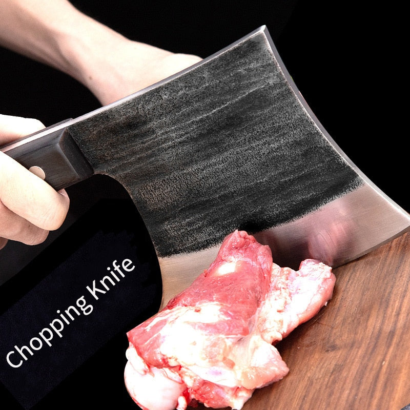 Handmade Forged Stainless Steel Kitchen Knives Cleaver Bone Knife Meat Kitchen Chopper Knife Butcher Knife Handmade Chopping Knife Kitchen Knife Handmade Knives - Statnmore-7861