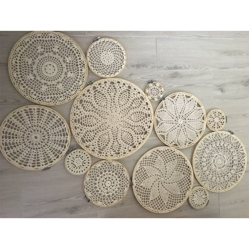 Bamboo Cotton Lace Tapestry Dreamcatcher Aesthetic Room Decor Macrame Wall Hanging Mandala Large Tapestry Hogar Indian Tapiz Handmade - Statnmore-7861