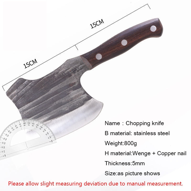 Handmade Forged Stainless Steel Kitchen Knives Cleaver Bone Knife Meat Kitchen Chopper Knife Butcher Knife Handmade Chopping Knife Kitchen Knife Handmade Knives - Statnmore-7861