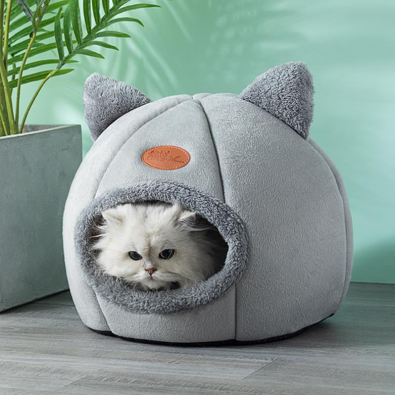 New Deep Sleep Comfort In Winter Cat Bed Iittle Mat Basket Small Dog House Products Pets Tent Cozy Cave Nest Indoor Cama Gato - Statnmore-7861