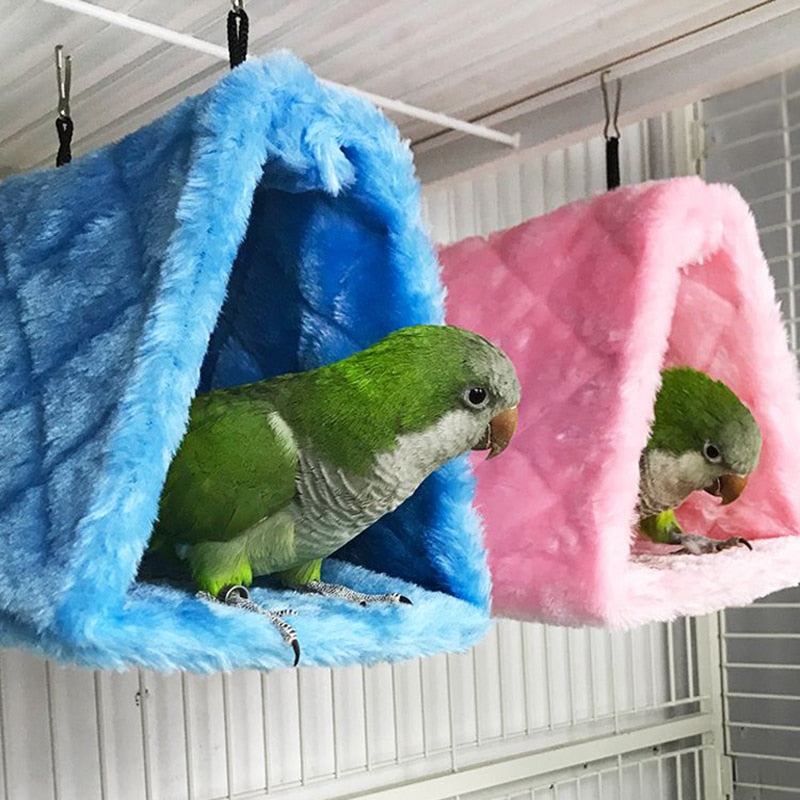 Fashion Pet Bird Parrot Cages Warm Hammock Hut Tent Bed Hanging Cave For Sleeping and Hatching Handmade Pet Supplies - Statnmore-7861