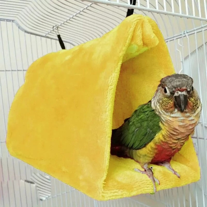 Fashion Pet Bird Parrot Cages Warm Hammock Hut Tent Bed Hanging Cave For Sleeping and Hatching Handmade Pet Supplies - Statnmore-7861