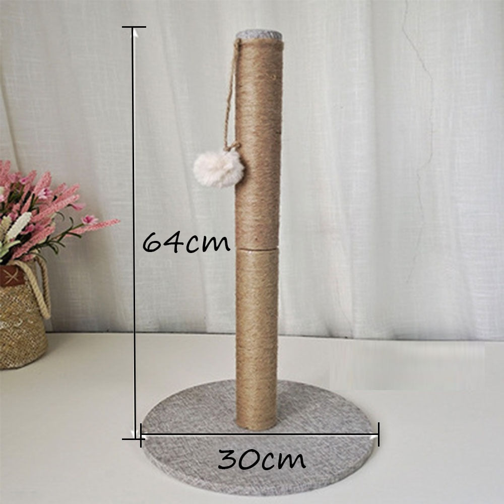 Pet Toy Sisal Cat Scratching Post for Cat Tree Kitten Cat Scratcher Jumping Tower Toy with Ball Cat scraper Protecting Furniture Cat Scratcher Cat Tree Cat Furniture - Statnmore-7861