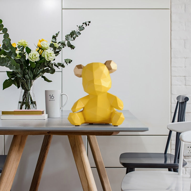 resin home decor sculpture bear Figurine  decoration bear ornament in home office garden children  gift resin animal statue Handmade Decorative Item - Statnmore-7861