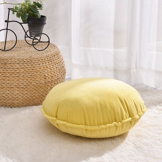 Hand Knotted 45x45cm Round Home Cushion Pillow Cover