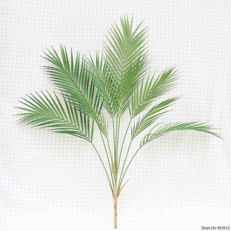 Green Artificial Palm Leaf Plastic Plants Garden Home Decorations Scutellarin Tropical Tree Fake Plants
Decorative item Garden Decoration Home Decoration - Statnmore-7861