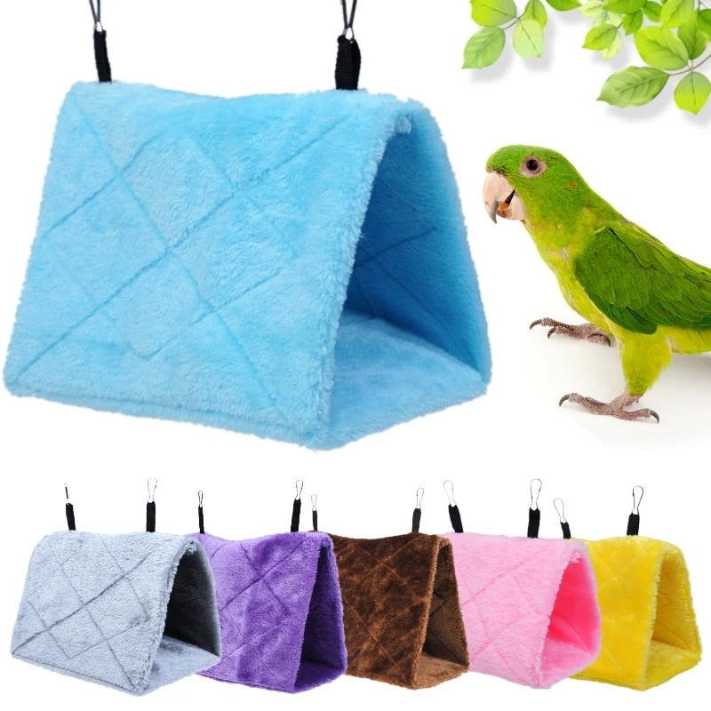 Fashion Pet Bird Parrot Cages Warm Hammock Hut Tent Bed Hanging Cave For Sleeping and Hatching Handmade Pet Supplies - Statnmore-7861