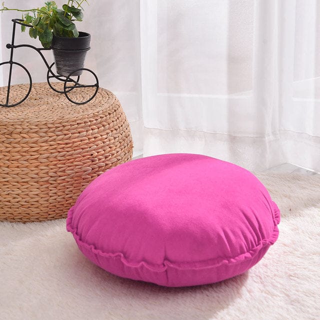 Hand Knotted 45x45cm Round Home Cushion Pillow Cover