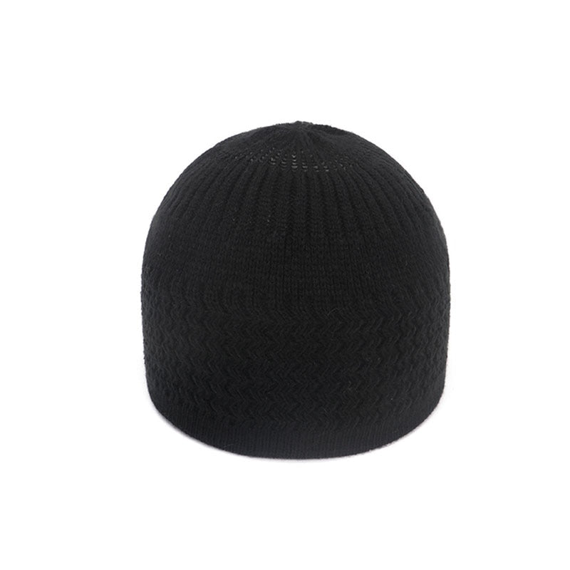 1pc Unisex Knitted Muslim Men Prayer Hats Male Beanies Cap Kippah Homme Hat Islamic Ramadan Jewish Warm Men's Wrap Head Cap - Statnmore-7861