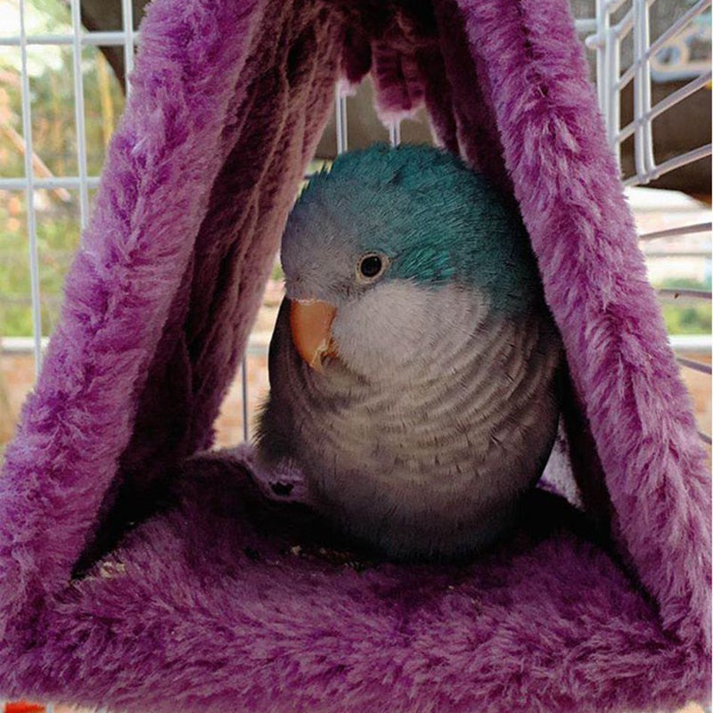 Fashion Pet Bird Parrot Cages Warm Hammock Hut Tent Bed Hanging Cave For Sleeping and Hatching Handmade Pet Supplies - Statnmore-7861