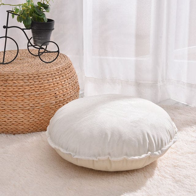 Hand Knotted 45x45cm Round Home Cushion Pillow Cover