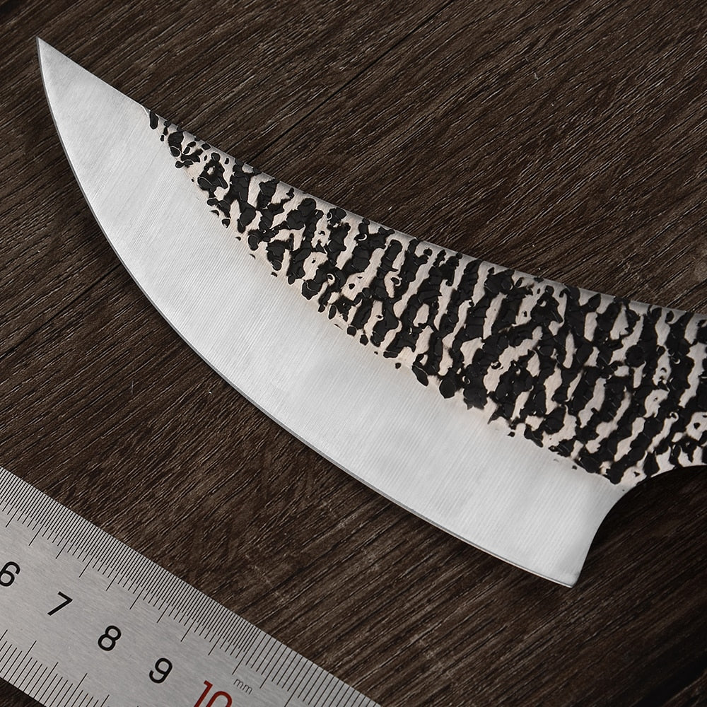 Chef Knife Forged Outdoor Hunting Knife Stainless Steel Kitchen Knife for Meat Bone Fish Fruit Vegetables Butcher Knife Handmade knives Damascus knives - Statnmore-7861