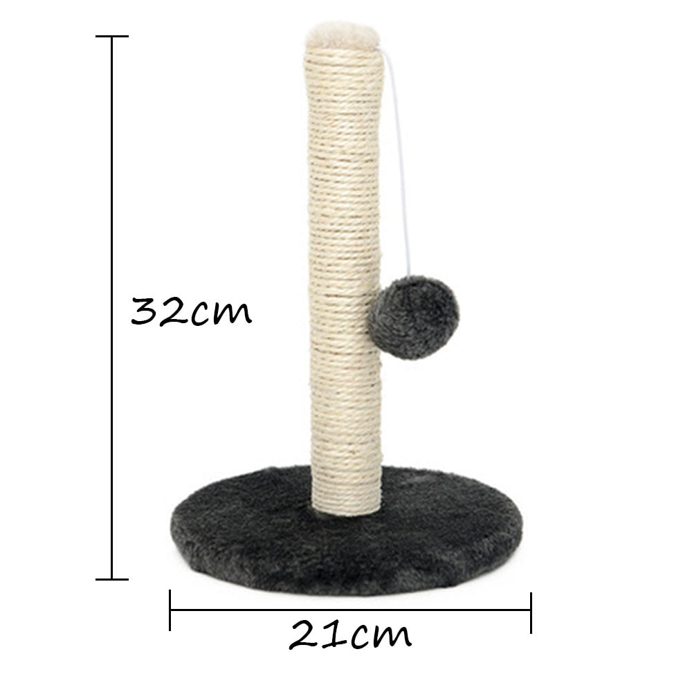 Pet Toy Sisal Cat Scratching Post for Cat Tree Kitten Cat Scratcher Jumping Tower Toy with Ball Cat scraper Protecting Furniture Cat Scratcher Cat Tree Cat Furniture - Statnmore-7861