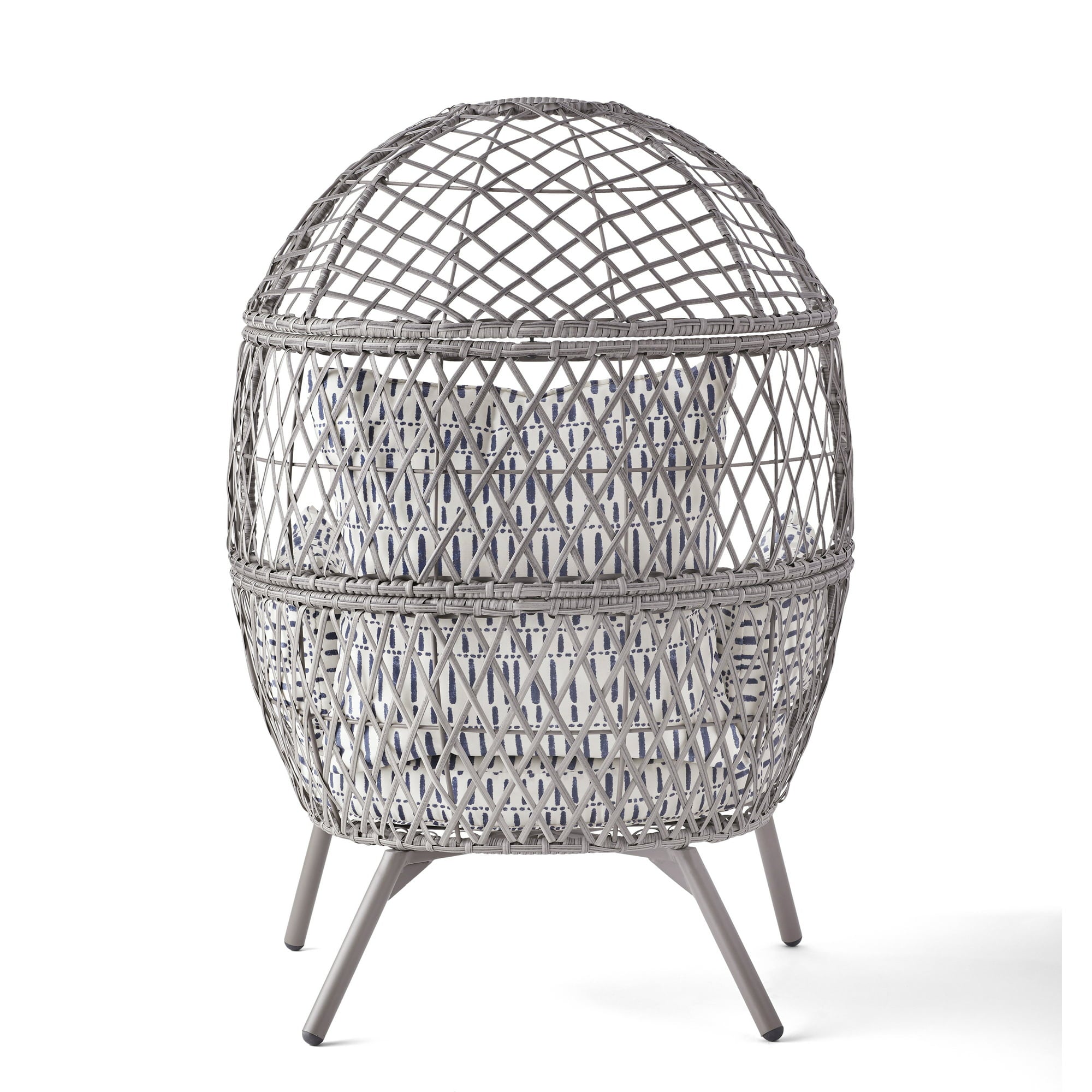 Handmade Beautifully Crafted Outdoor Wicker Stationary Egg Chair