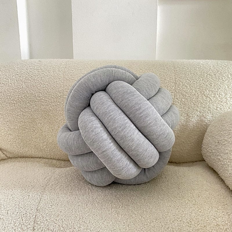 Bubble Kiss DIY Knot Ball Pillow Pet Toy Cute Living Room Sofa Seat Cushion Creative Oversize Bedroom Decoration Throw Pillow Handmade Knotted - Statnmore-7861