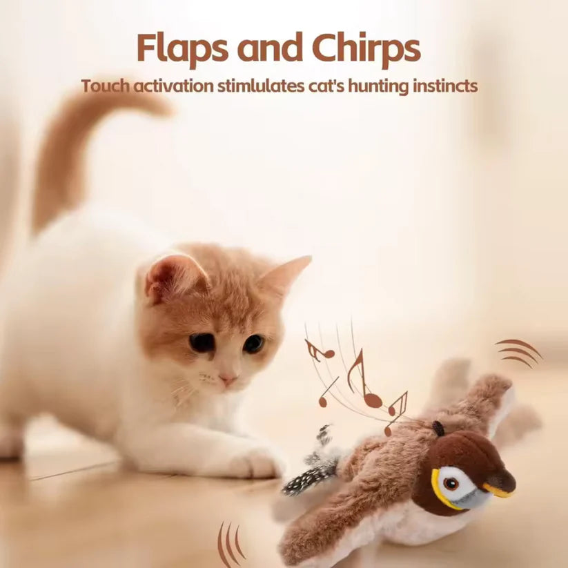 Interactive Chirping Bird Cat Toy