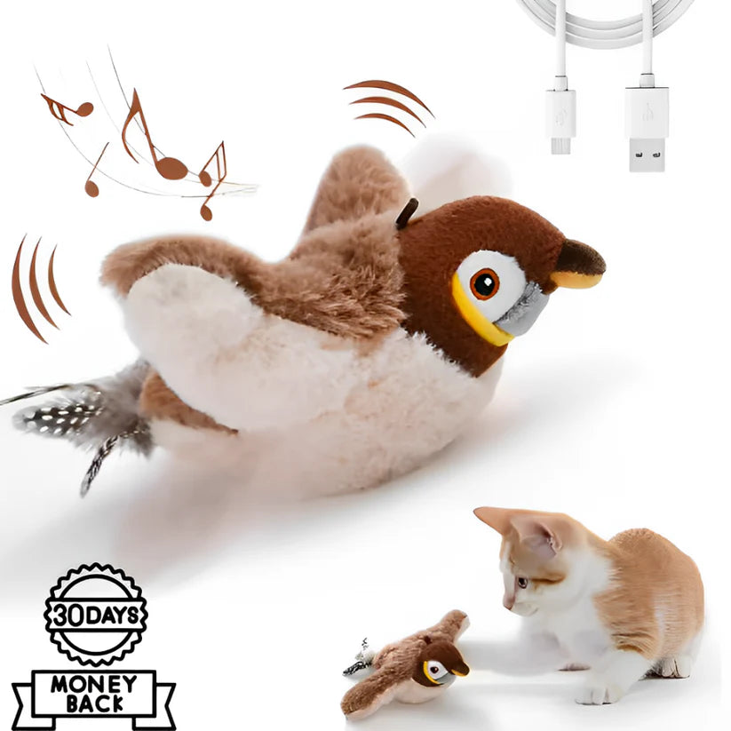 Interactive Chirping Bird Cat Toy